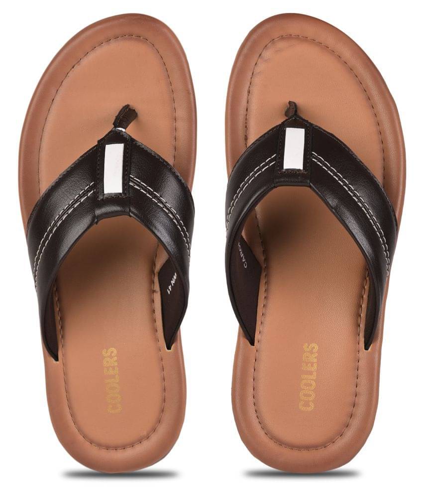     			Liberty Brown Flip Flops