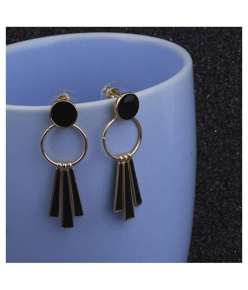     			SILVER SHINE Exclusive Gold Plated Charm Party Wear Dangle Earring For Women Girl