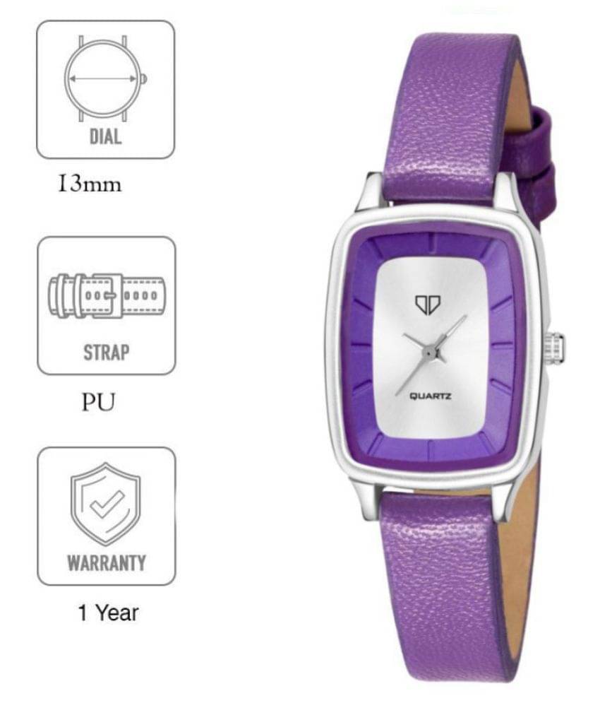     			Walrus Leather Rectangular Womens Watch