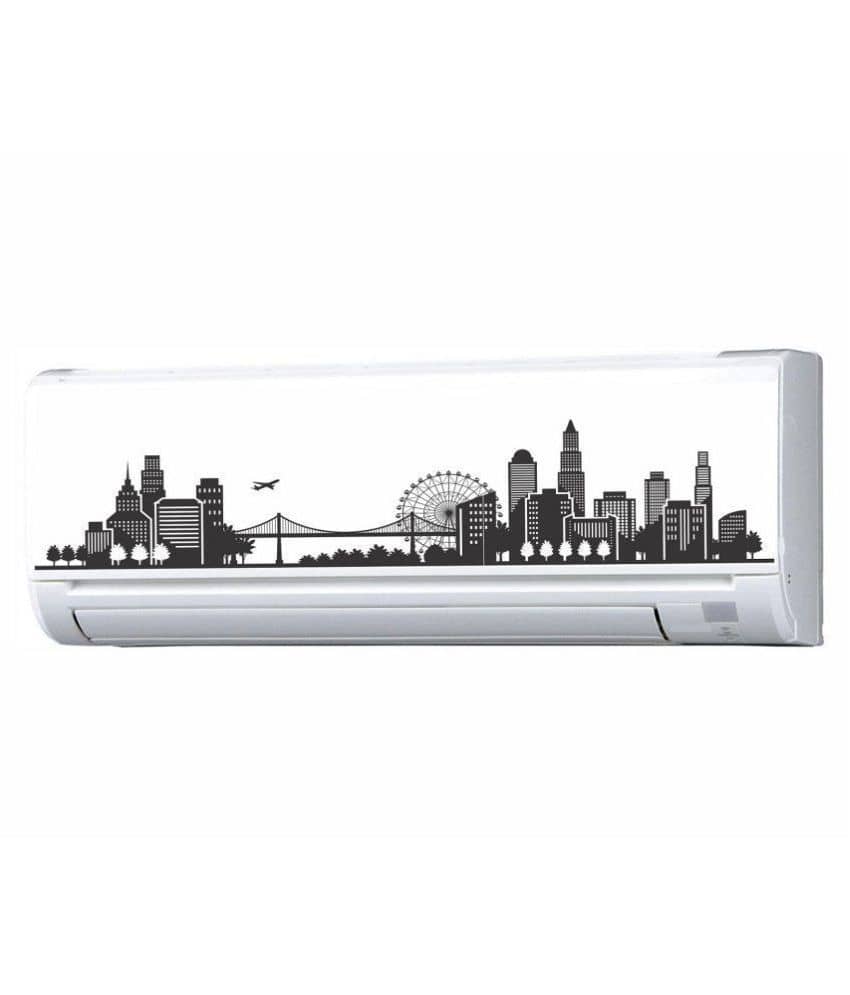 Asmi Collection Beautiful City Split AC Stickers Wall Sticker Sticker ( 17 x 95 cms )