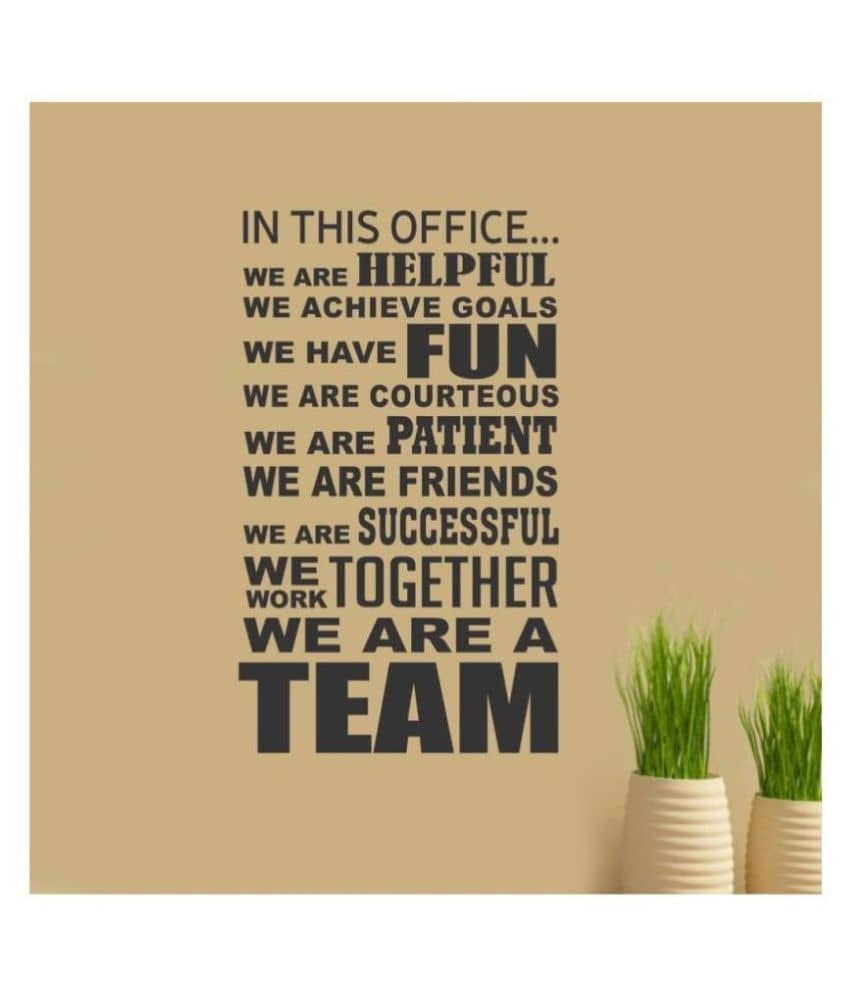 Asmi Collection office Motivational/Quotes Sticker ( 90 x 60 cms )