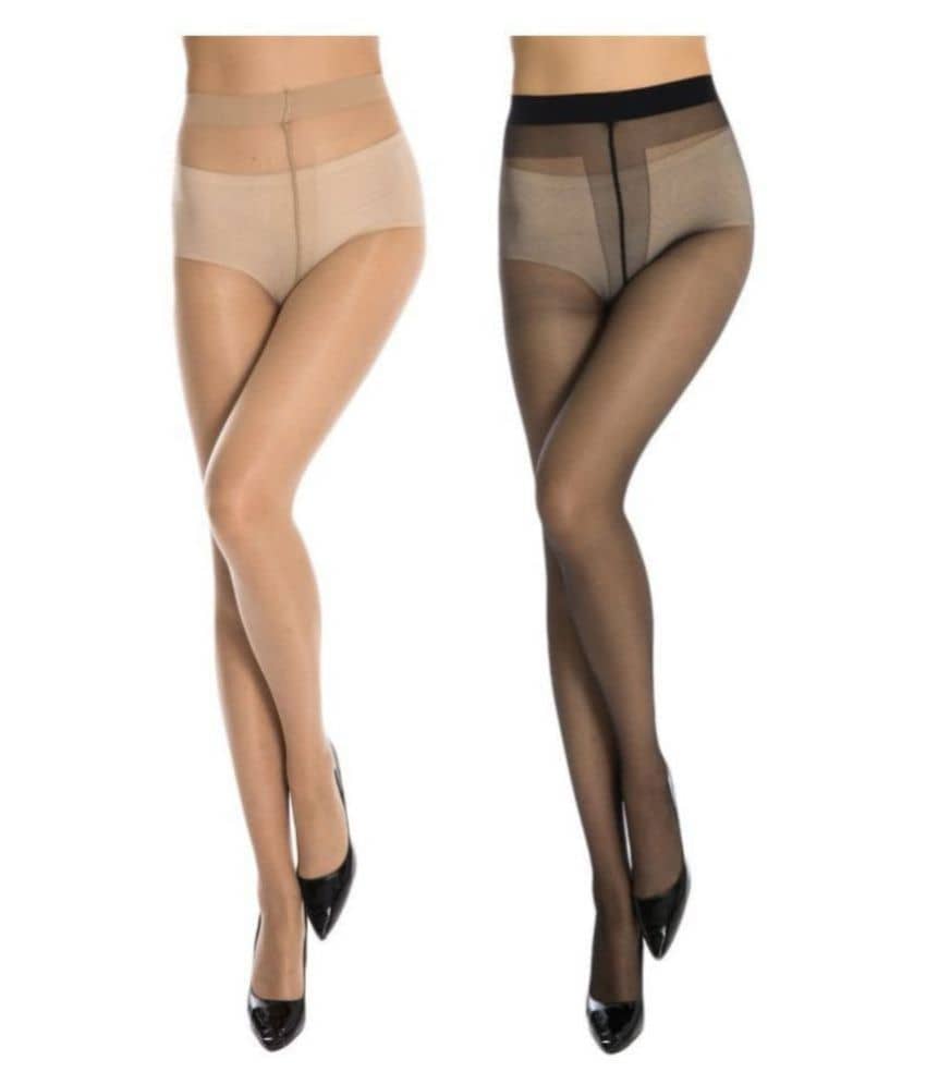 HF LUMEN - Multicolor Nylon Women's Full length Stockings ( Pack of 2 ) - Socks | Buy online on ZillyBuy