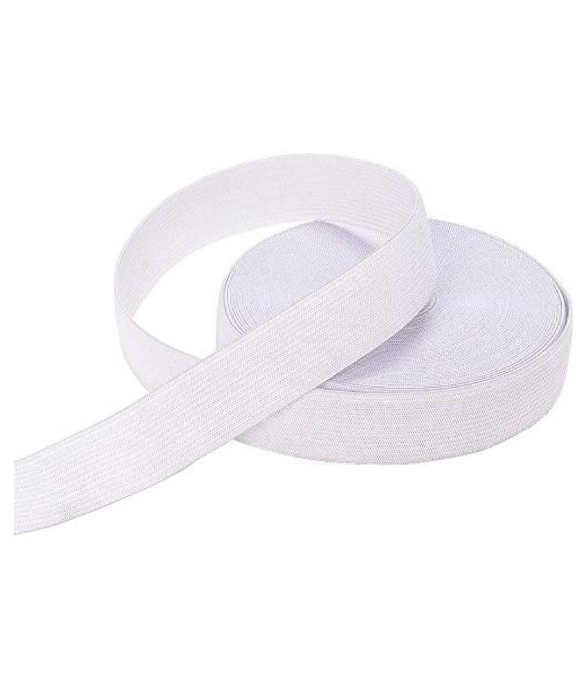     			Imported Elastic, 1 Inch Width, Used in Dresses, Pants, Lingeries, Children Frocks and Underwear, Tailoring, Sportswear, Belts Waist Bands, Suitcase Straps, 10 MTS Pack