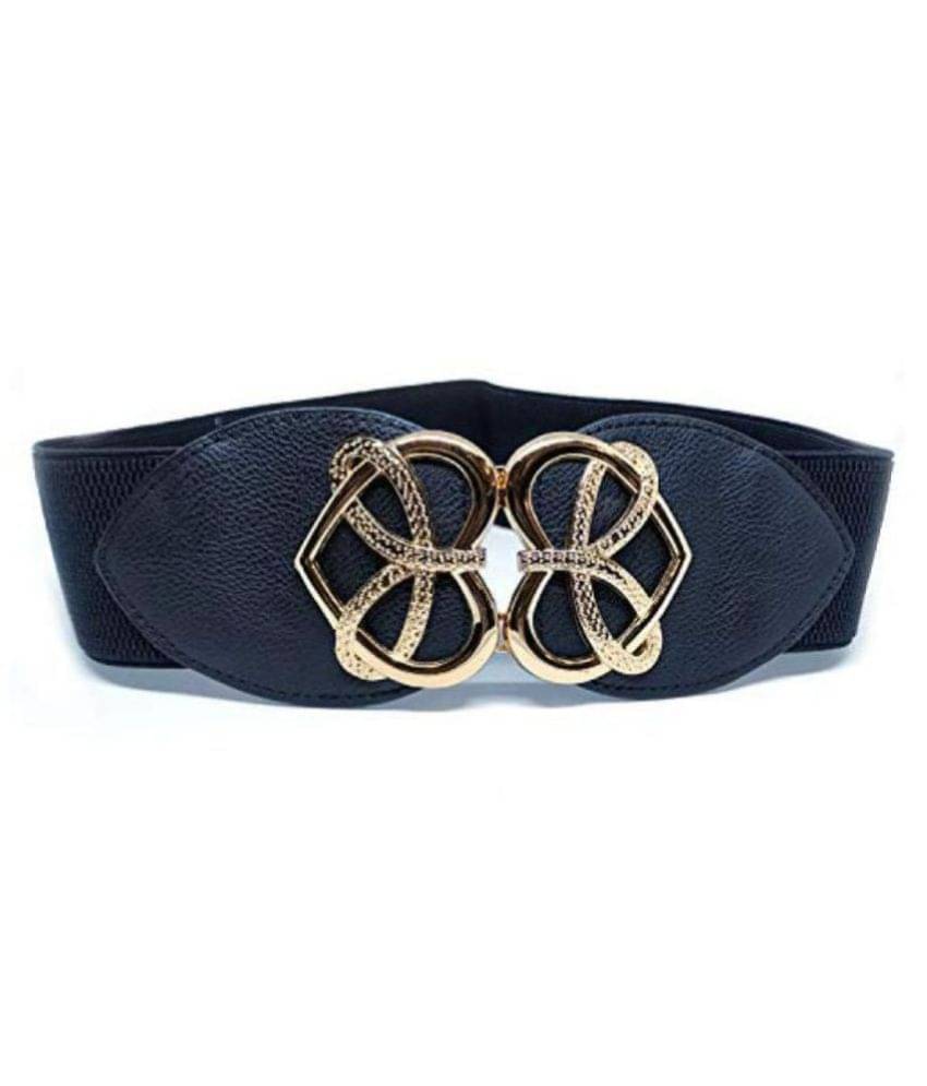     			Livisorb Black Faux Leather Casual Belt