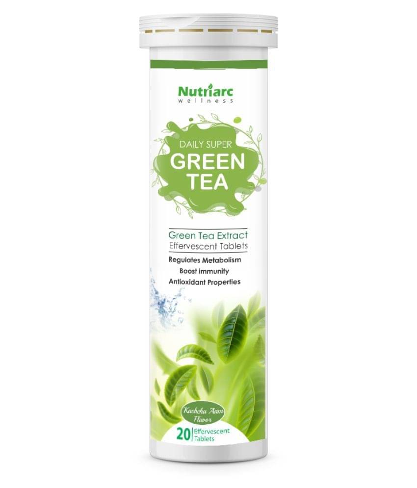 Nutriarc Wellness Green Tea Extract Effervescent Tablets-Kaccha Aam 20 gm Mango Nutriarc Wellness Green Tea Extract Effervescent Tablets-Kaccha Aam 20 gm Mango
