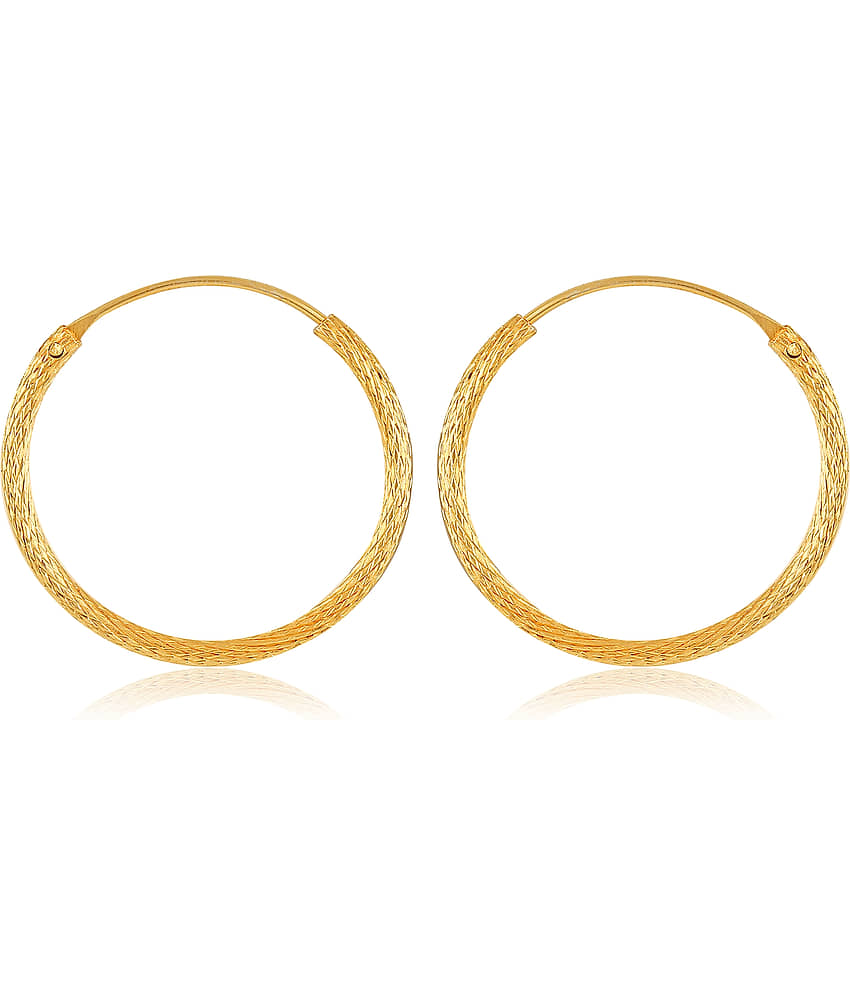 Traditional wear Chandbali, Bali, Round Bali, Round Earring alloy Gold Plated Bali Earring for Women and Girls - Earrings | Buy online on ZillyBuy