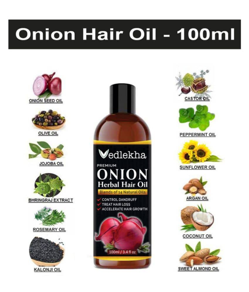 Vedlekha - Hair Growth Onion Oil 100 ml ( Pack of 1 )