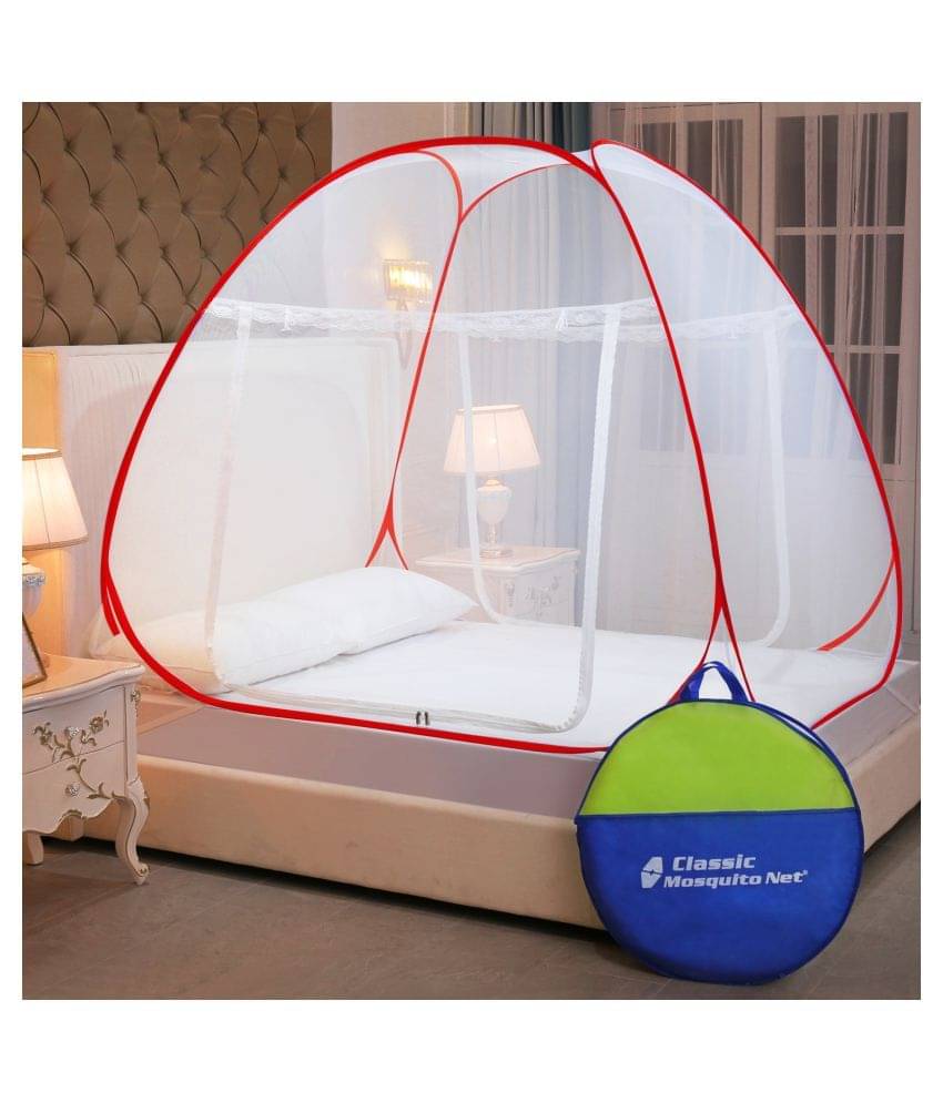     			Classic Mosquito Net, Machardani Double Red Plain Mosquito Net, Machardani