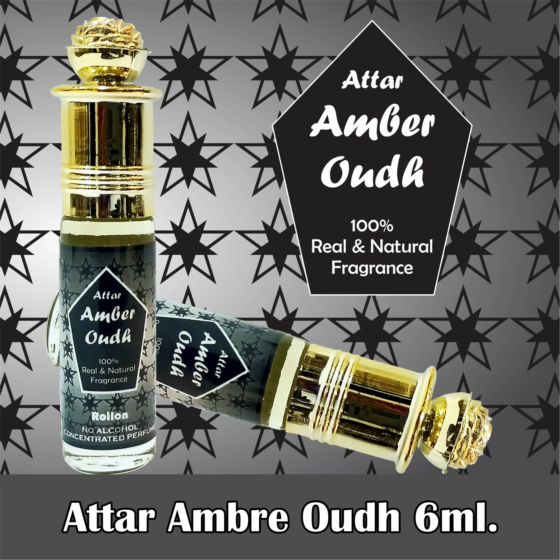     			INDRA SUGANDH BHANDAR - Amber Oudh Attar For Men & Women 6ml Pack Of 1