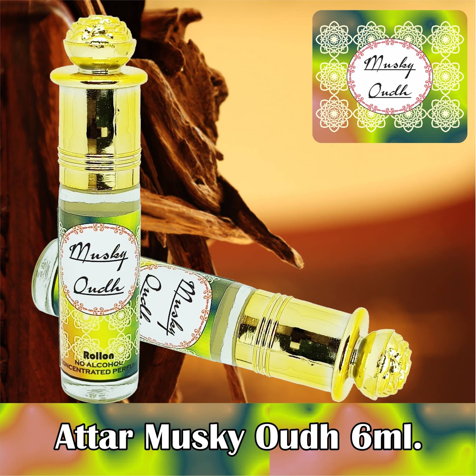     			INDRA SUGANDH BHANDAR - Musky Oudh Attar For Men & Women 6ml Pack Of 1