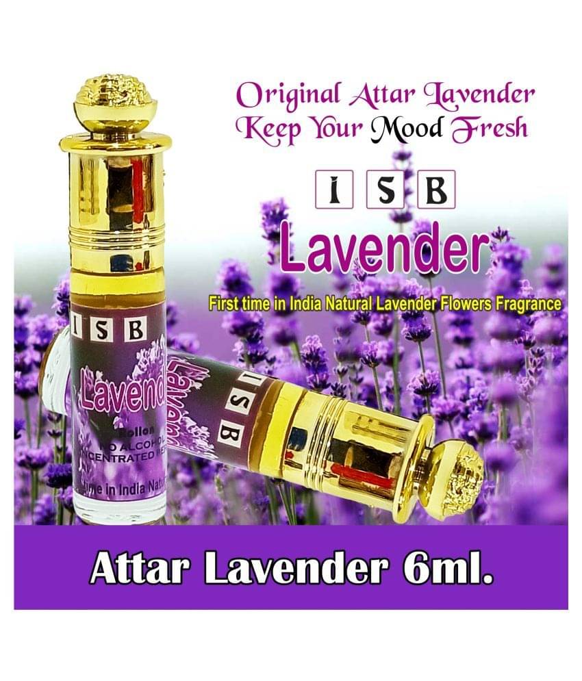 INDRA SUGANDH BHANDAR Attar Pure Blue Lavender Oil 6ml Rollon Pack INDRA SUGANDH BHANDAR Attar Pure Blue Lavender Oil 6ml Rollon Pack