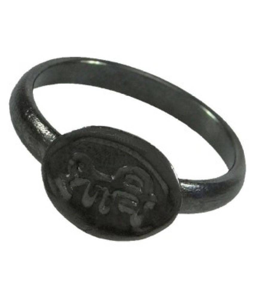 KESAR ZEMS Shani Dosha Niwaran Black Horse Shoe Iron Ring SIZE-21     			KESAR ZEMS Shani Dosha Niwaran Black Horse Shoe Iron Ring SIZE-21