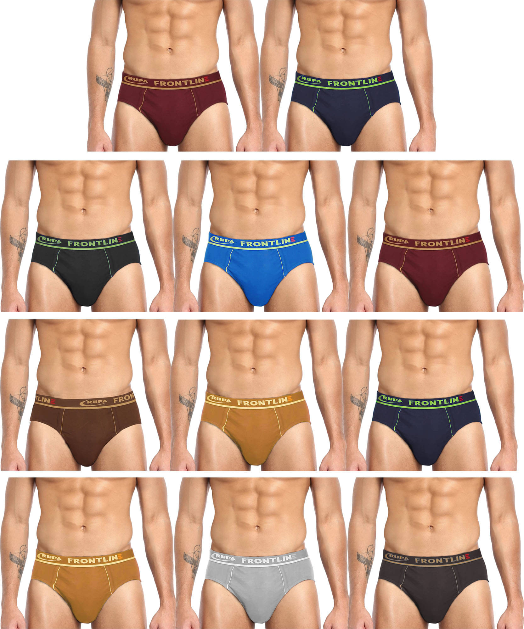 Rupa Frontline Multi Brief Pack of 11 Rupa Frontline Multi Brief Pack of 11