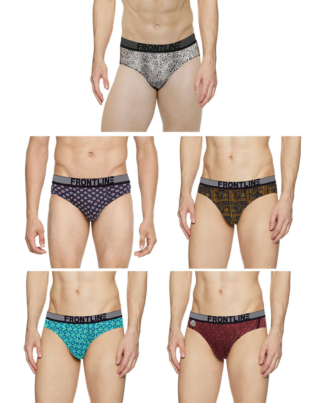 Rupa Frontline Multi Brief Pack of 5 Rupa Frontline Multi Brief Pack of 5