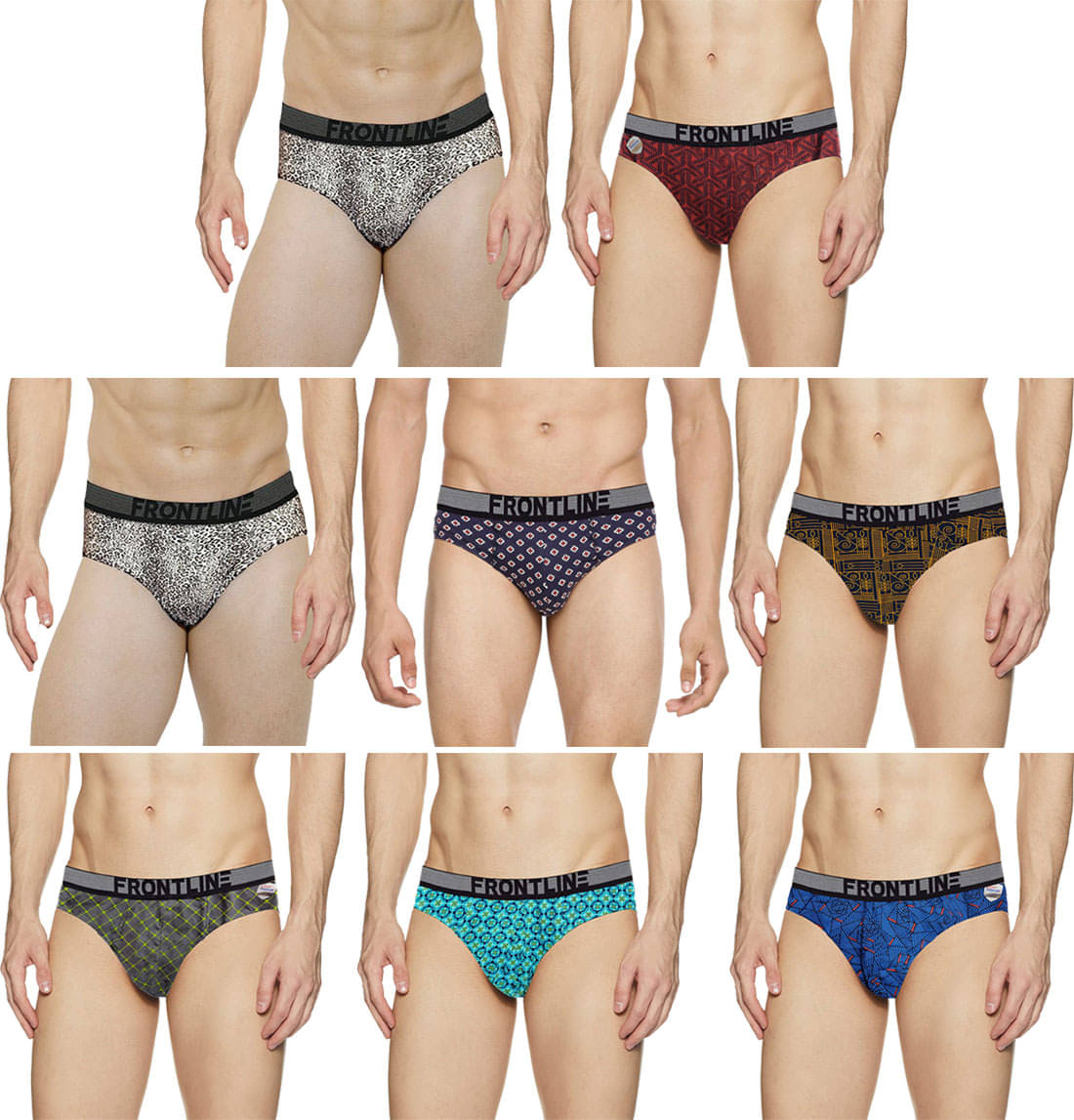 Rupa Frontline Multi Brief Pack of 8 Rupa Frontline Multi Brief Pack of 8