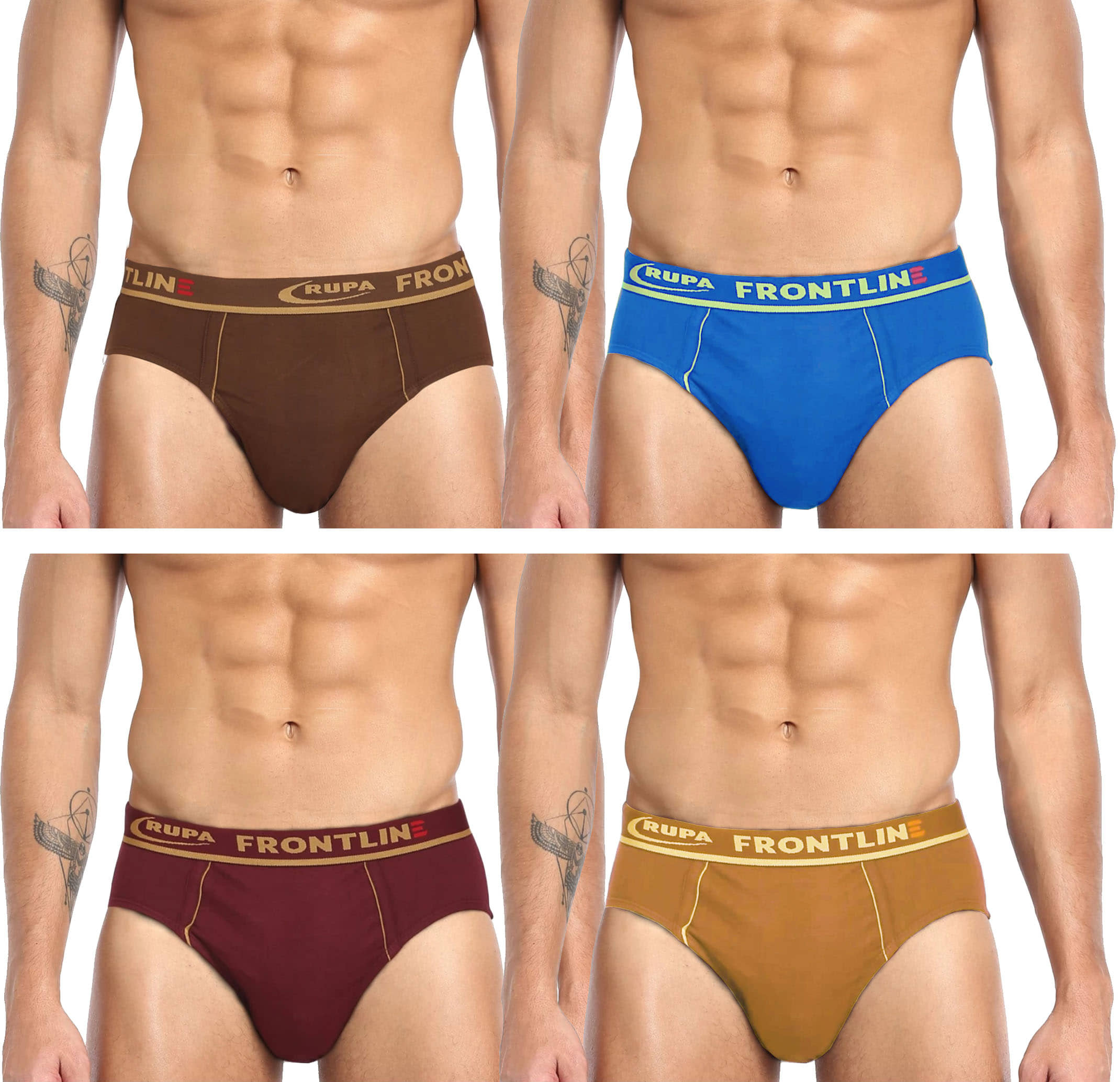 Rupa Frontline Multi Brief Pack of 4