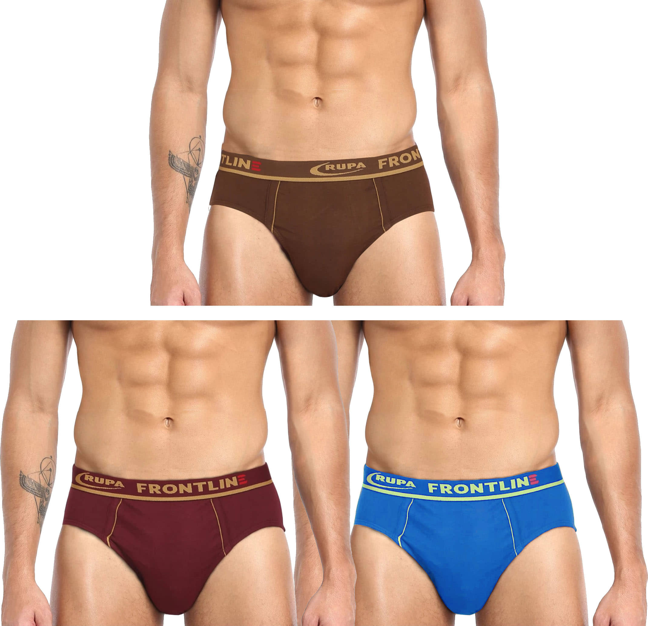 Rupa Frontline Multi Brief Pack of 3