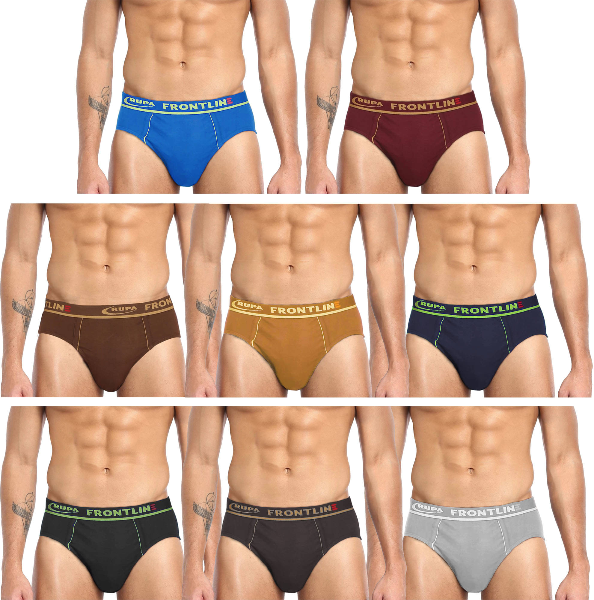 Rupa Frontline Multi Brief Pack of 8 Rupa Frontline Multi Brief Pack of 8