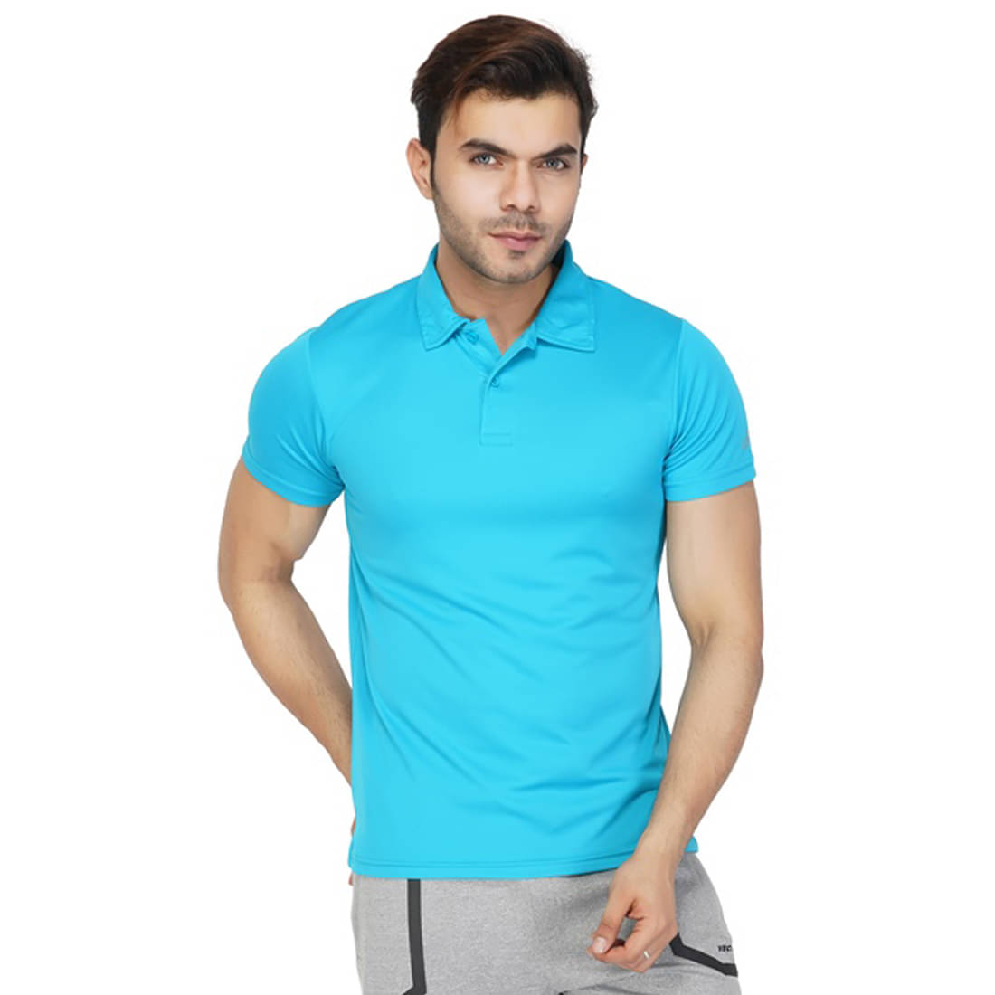 Vector X Light Blue Polyester Polo T-Shirt Single Pack Vector X Light Blue Polyester Polo T-Shirt Single Pack