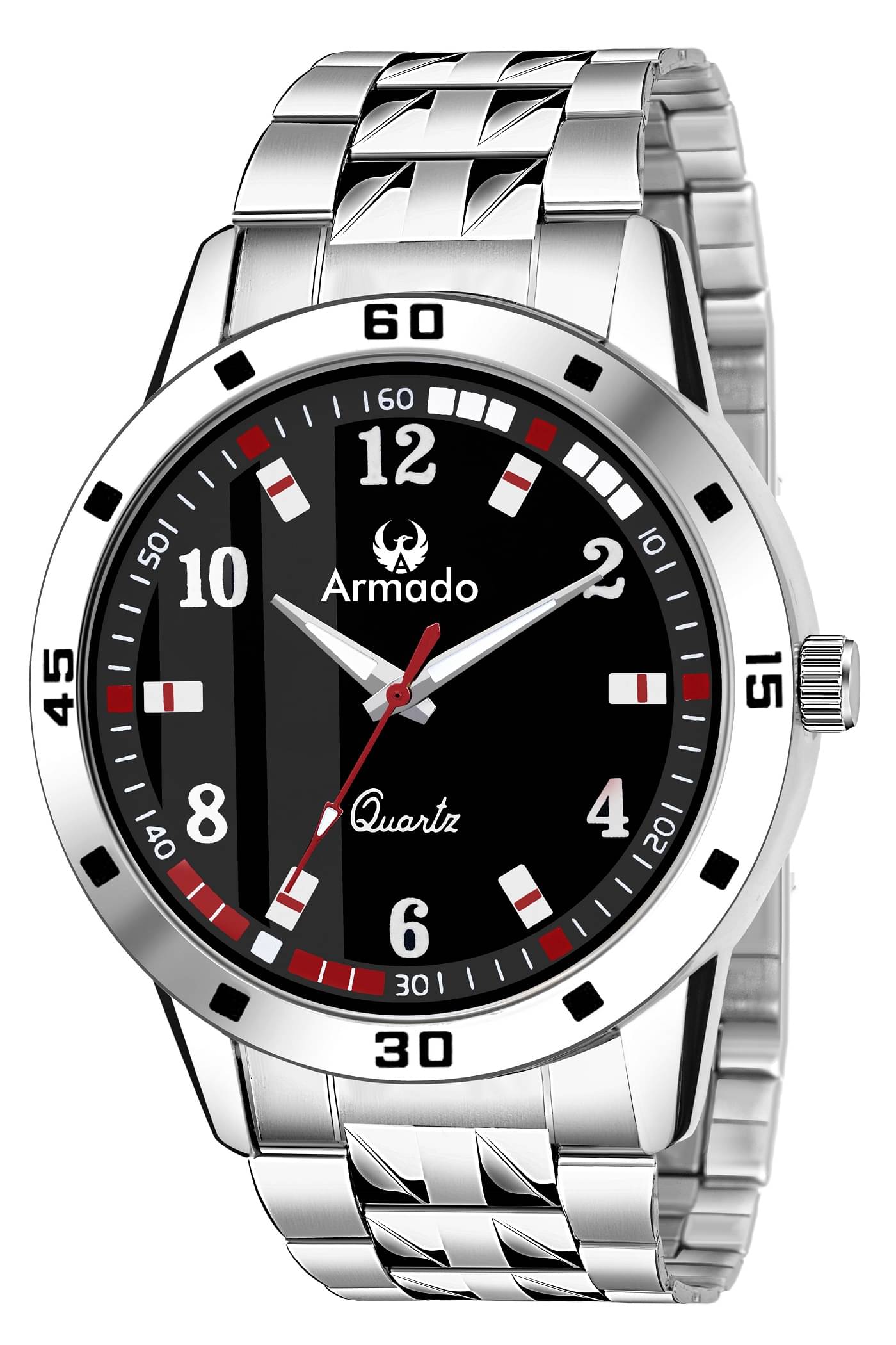     			Armado 2508-BLACK Stainless Steel Analog Men's Watch