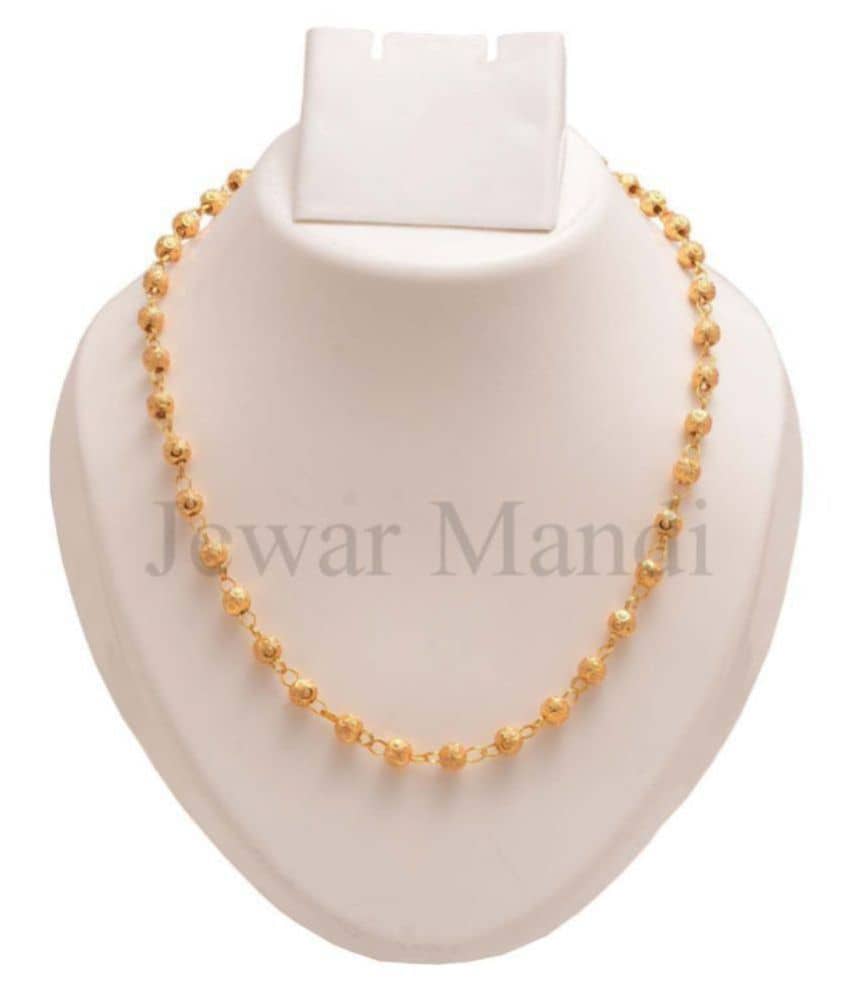 Jewar Mandi Gold Plated Chain ( Set of 1 )