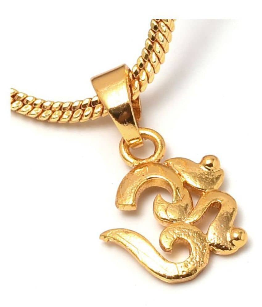 Jewar Mandi - Golden Pendant ( Pack of 1 )