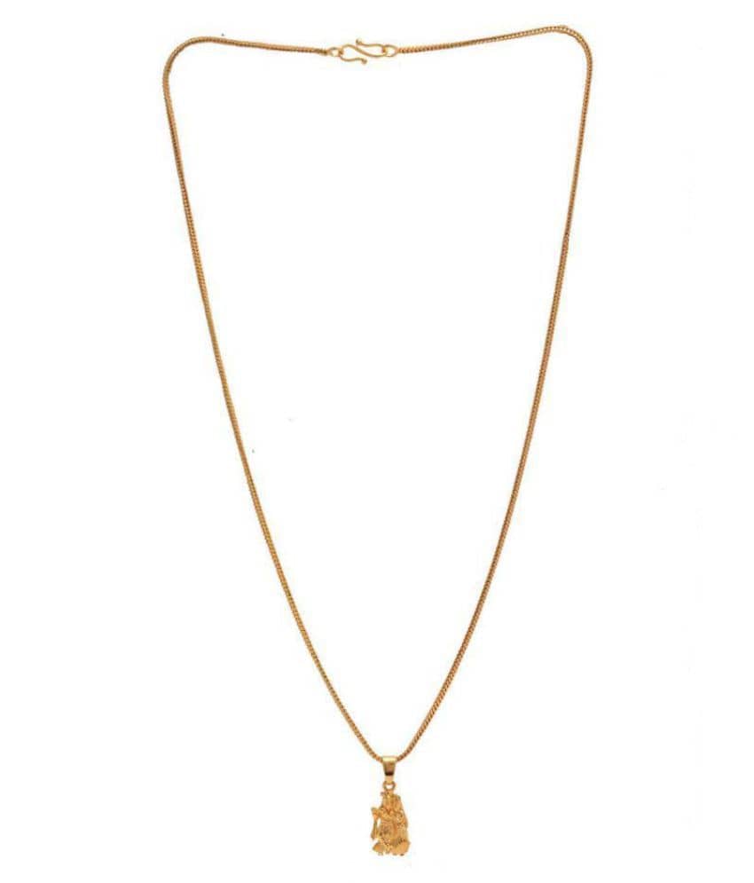 Jewar Mandi krishna radhey kanhaiya bansiwala shreenathji gokul shreenathji locket pendant chain long size traditional daily use - Jewellery Sets | Buy online on ZillyBuy