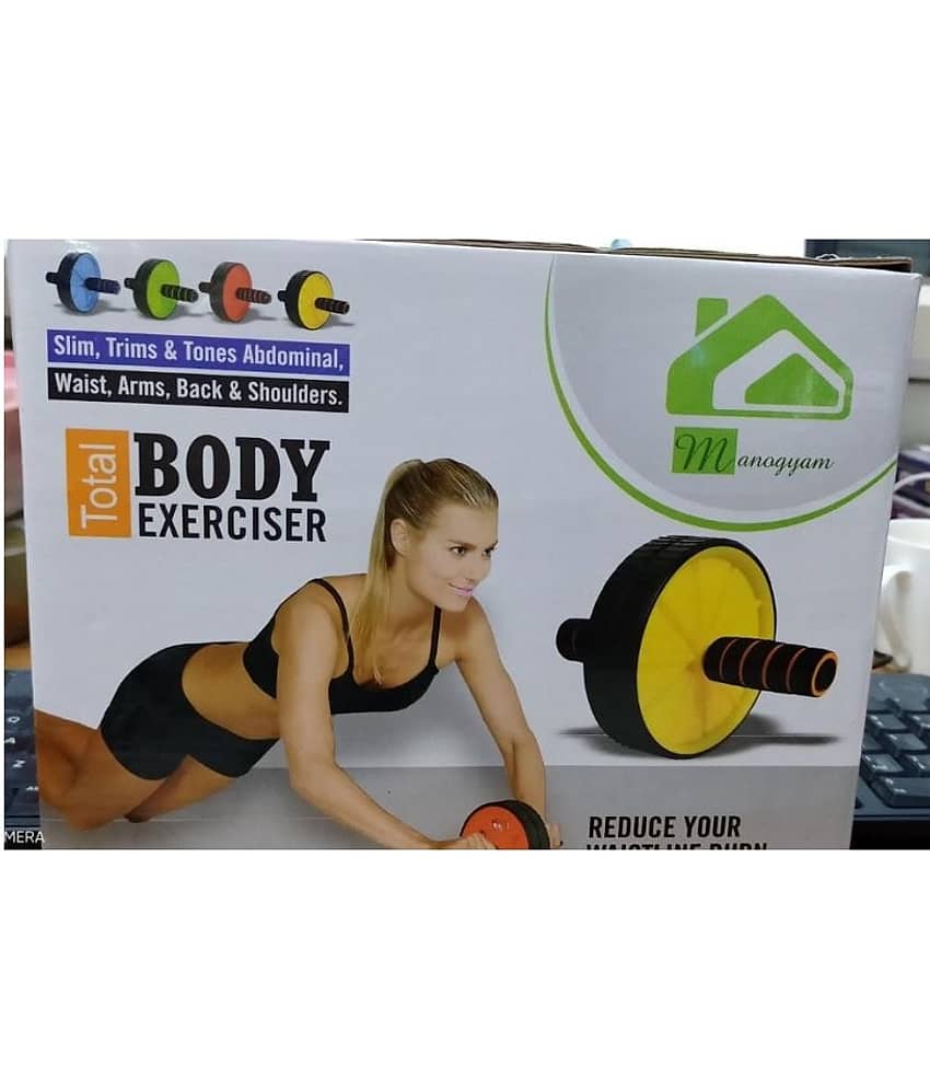 Manogyam Double wheel AB Roller Abdominal Double Wheel Ab Roller Gym - Sports and Fitness Equipment | Buy online on ZillyBuy