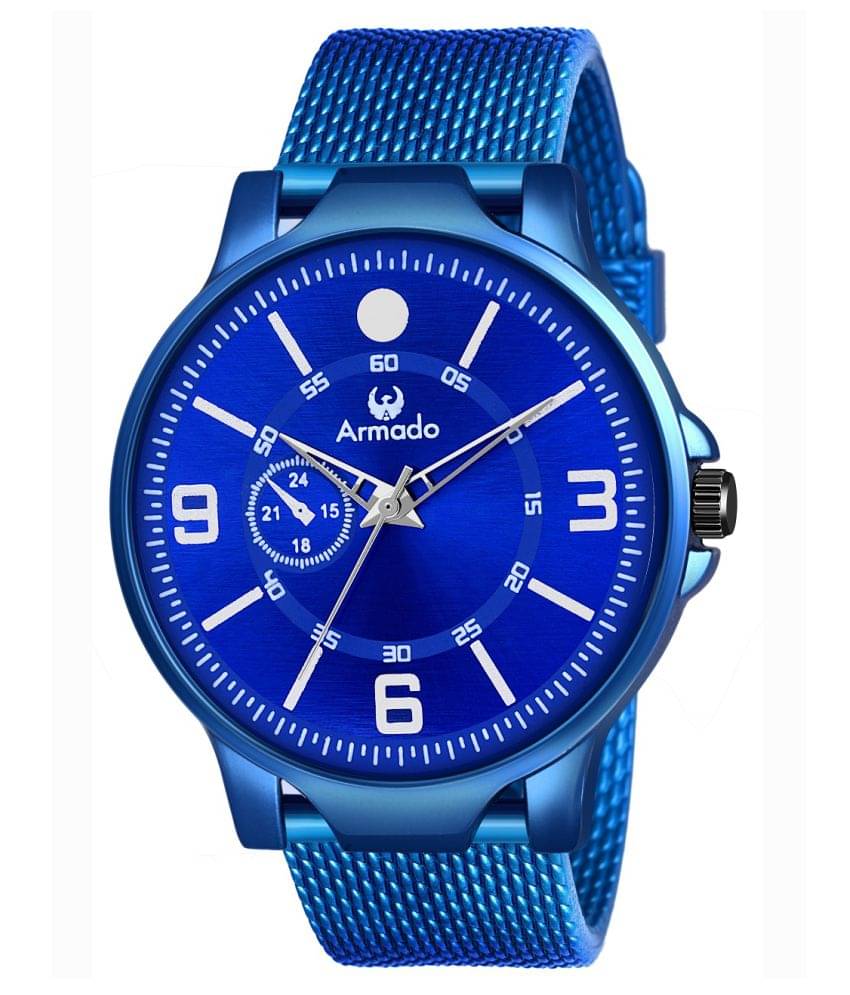     			Armado - Blue Rubber Analog Men's Watch