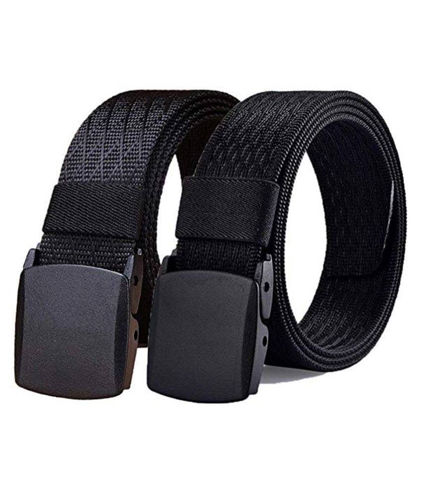     			Edifier Black Nylon Casual Belt