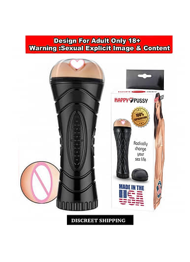 Happy Pussy UTIMI Male Masturbator Cup 3D Textured Vagina Pussy Stocker  Blow Job Sex Toy for Male Masturbation,with Water Based Lubricant