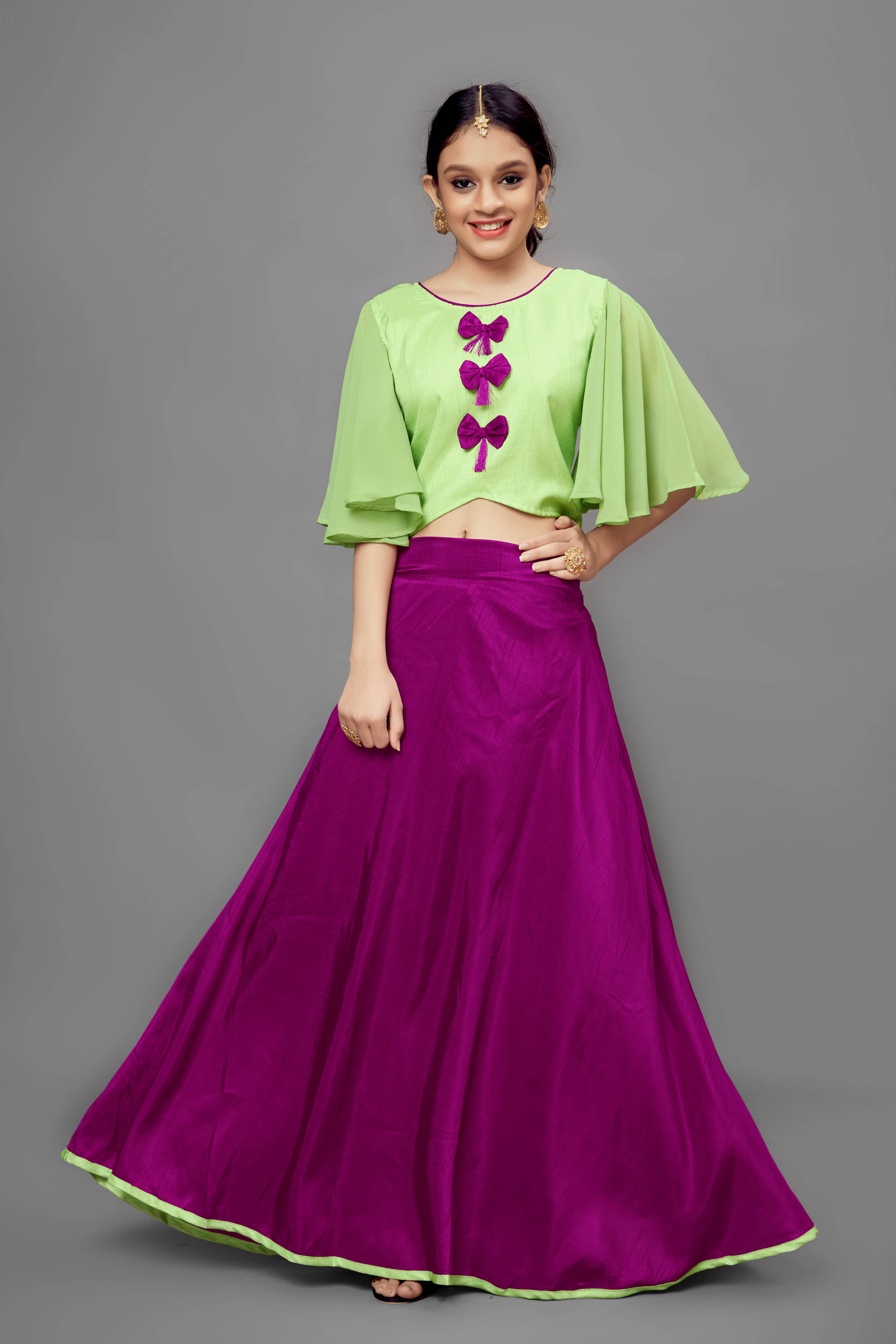     			Mirrow Trade Girl's Party Wear Lehenga Choli