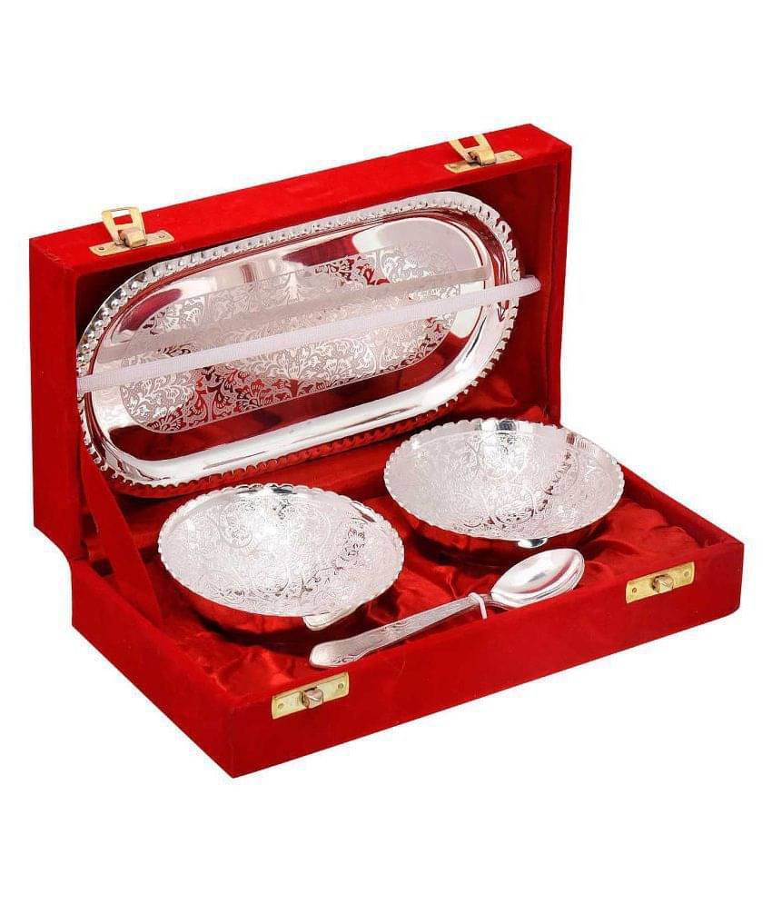     			ASHISH UNIQUETREND Multicolour Brass Decoratives Bowls & Plates - Pack of 1