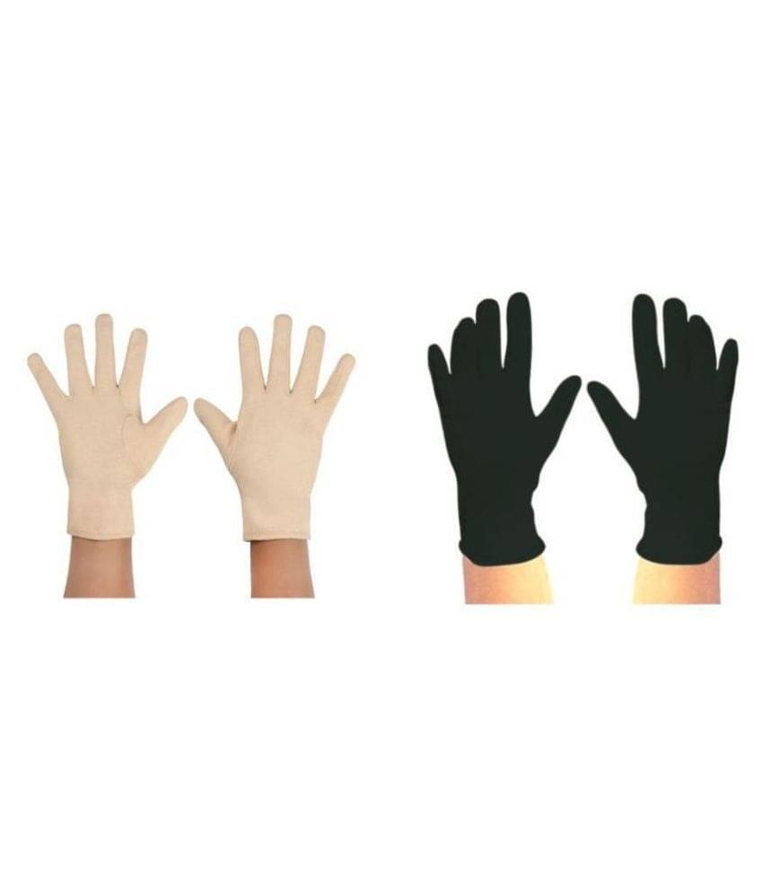 HF LUMEN Skin Black Half Cotton Figure Gloves Protect Skin From Dust/Pollution/Sun/Winter (Pack Of 2 Pair) HF LUMEN Skin Black Half Cotton Figure Gloves Protect Skin From Dust/Pollution/Sun/Winter (Pack Of 2 Pair)