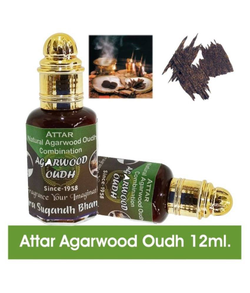 INDRA SUGANDH BHANDAR Attar Original Agarwood Oudh 12ml Rollon Pack     			INDRA SUGANDH BHANDAR Attar Original Agarwood Oudh 12ml Rollon Pack