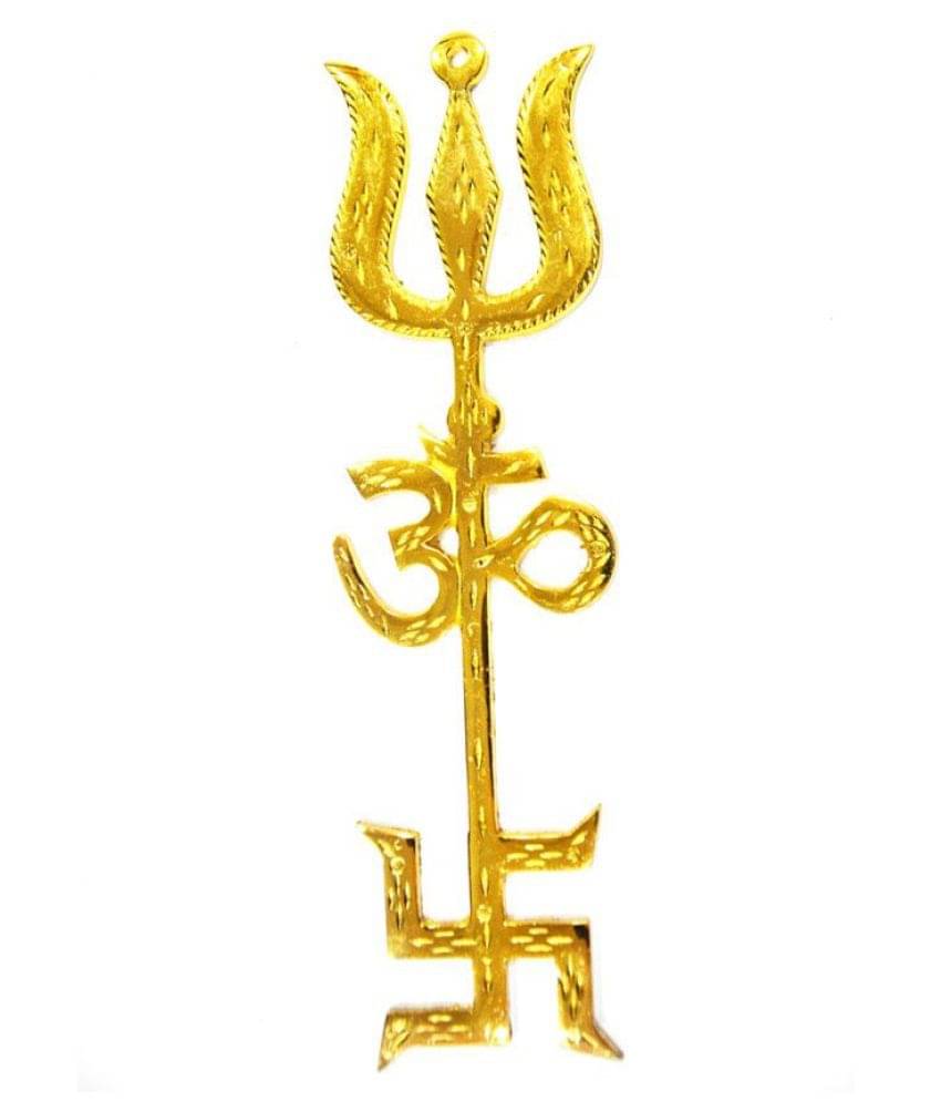     			JSK COLLECTION Om Swastik Trishul Big Size