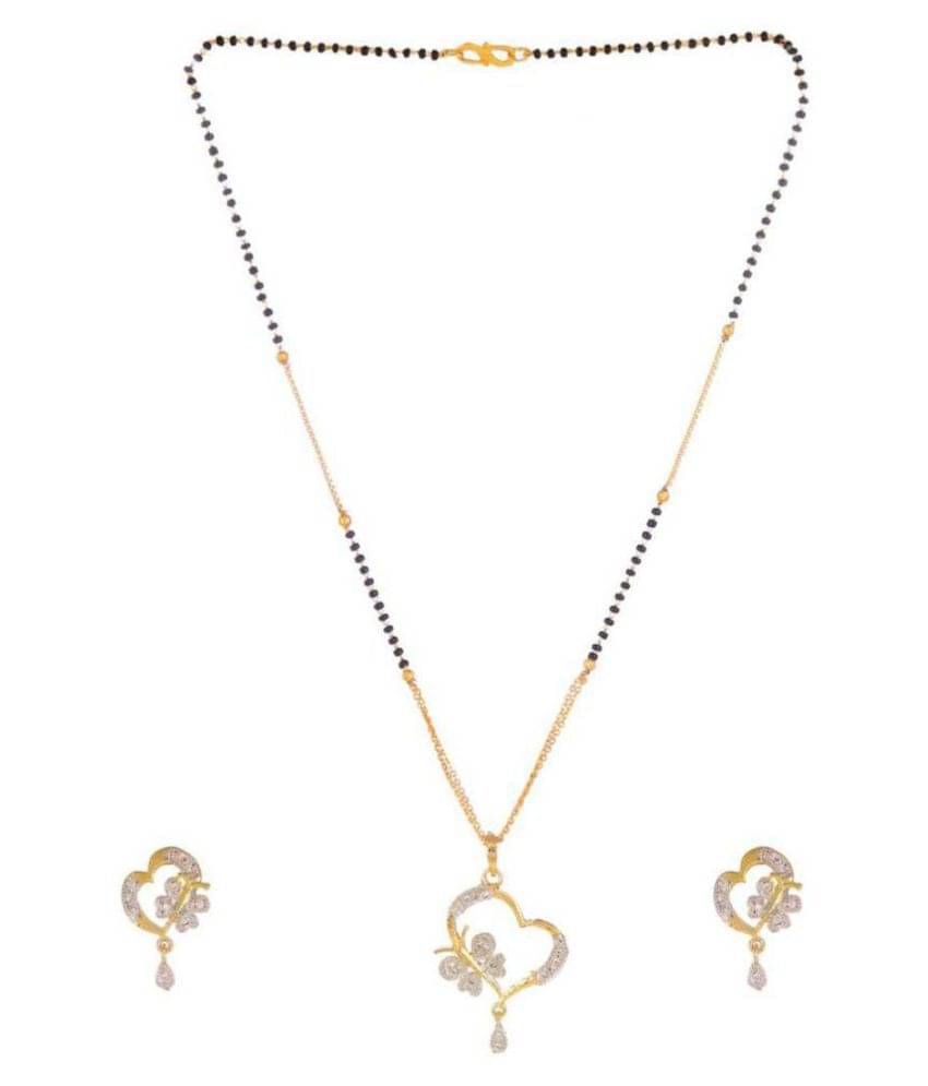 Sunhari Jewels Butterfly Heart Mangalsutra set for women Sunhari Jewels Butterfly Heart Mangalsutra set for women
