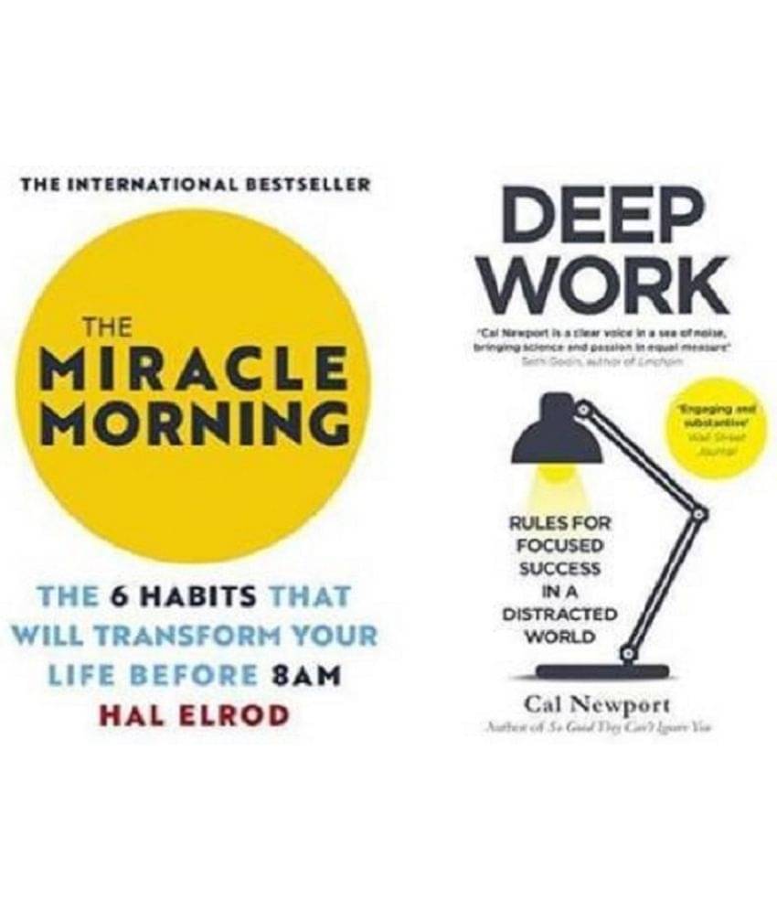     			The Miracle Morning + Deep Work  (Paperback, Hal Elrod, Cal Newport)