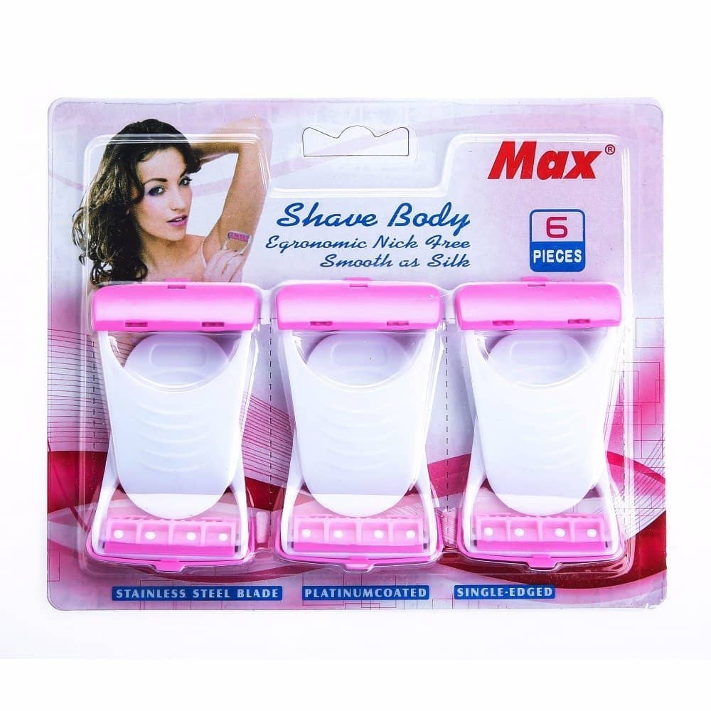 Gatih Women Razor Body Shaving Bikini Razor (6 Pieces) Disposable Razor 1 Blade 6 Pcs Pack of 6