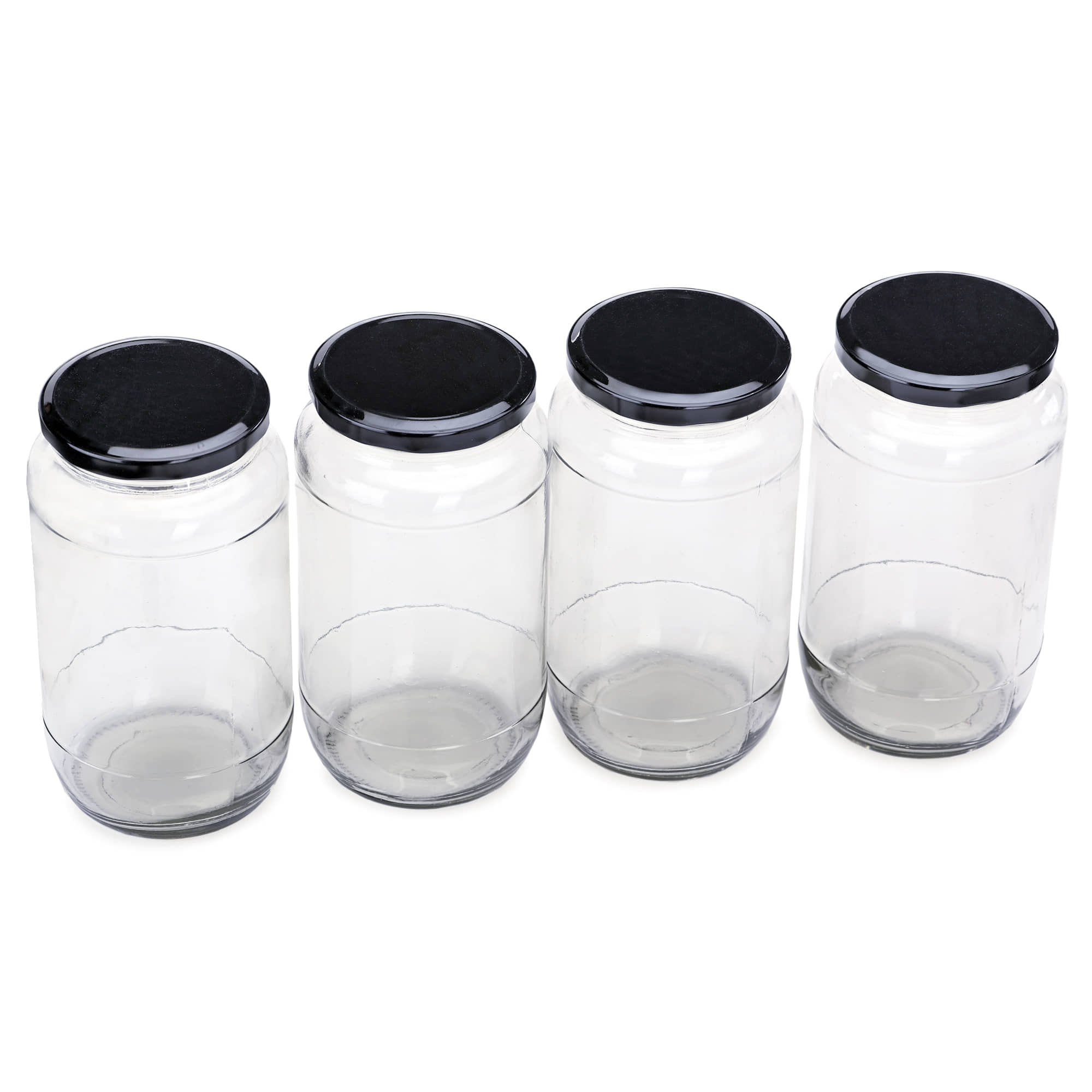 Somil - Transparent Glass Food Container ( Set of 4 )