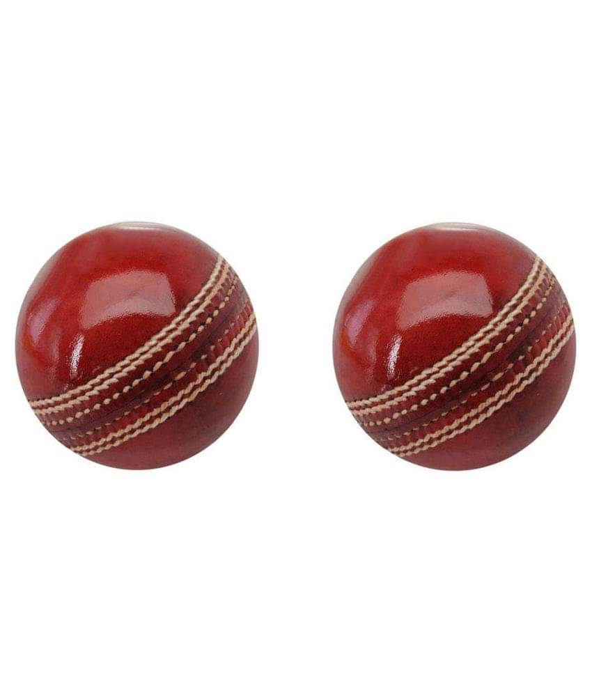     			EmmEmm Pack of 2 Pcs Gold Standard Leather Cricket Balls