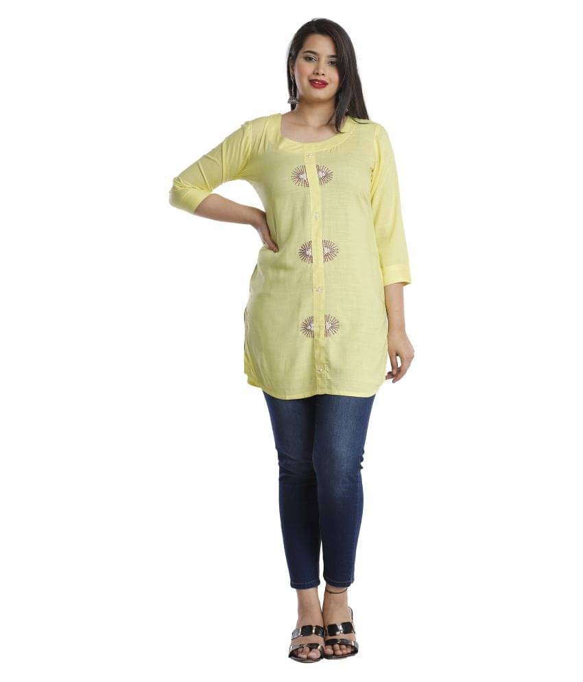 Viscose Short Kurti For Women (Pack of 1) Viscose Short Kurti For Women (Pack of 1)