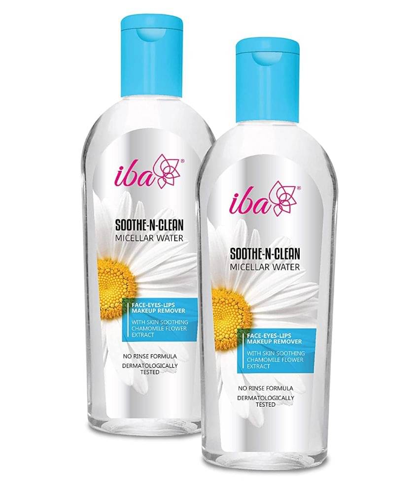 Iba Soothe-N-Clean Micellar Water With Soothing Chamomile Extract, 120ml (Pack of 2 ) Iba Soothe-N-Clean Micellar Water With Soothing Chamomile Extract, 120ml (Pack of 2 )