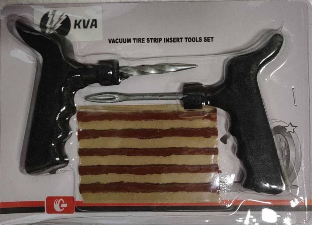     			KVA Tubeless Tyre Puncture Repair Kit 5 - 10 Strips