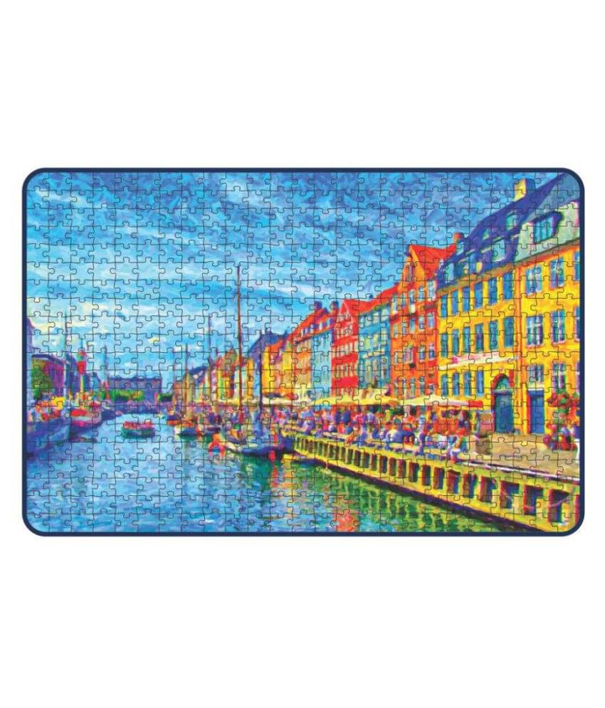 Webby Colourful Nyhavn In Denmark Wooden Jigsaw Puzzle, 500 Pieces Webby Colourful Nyhavn In Denmark Wooden Jigsaw Puzzle, 500 Pieces