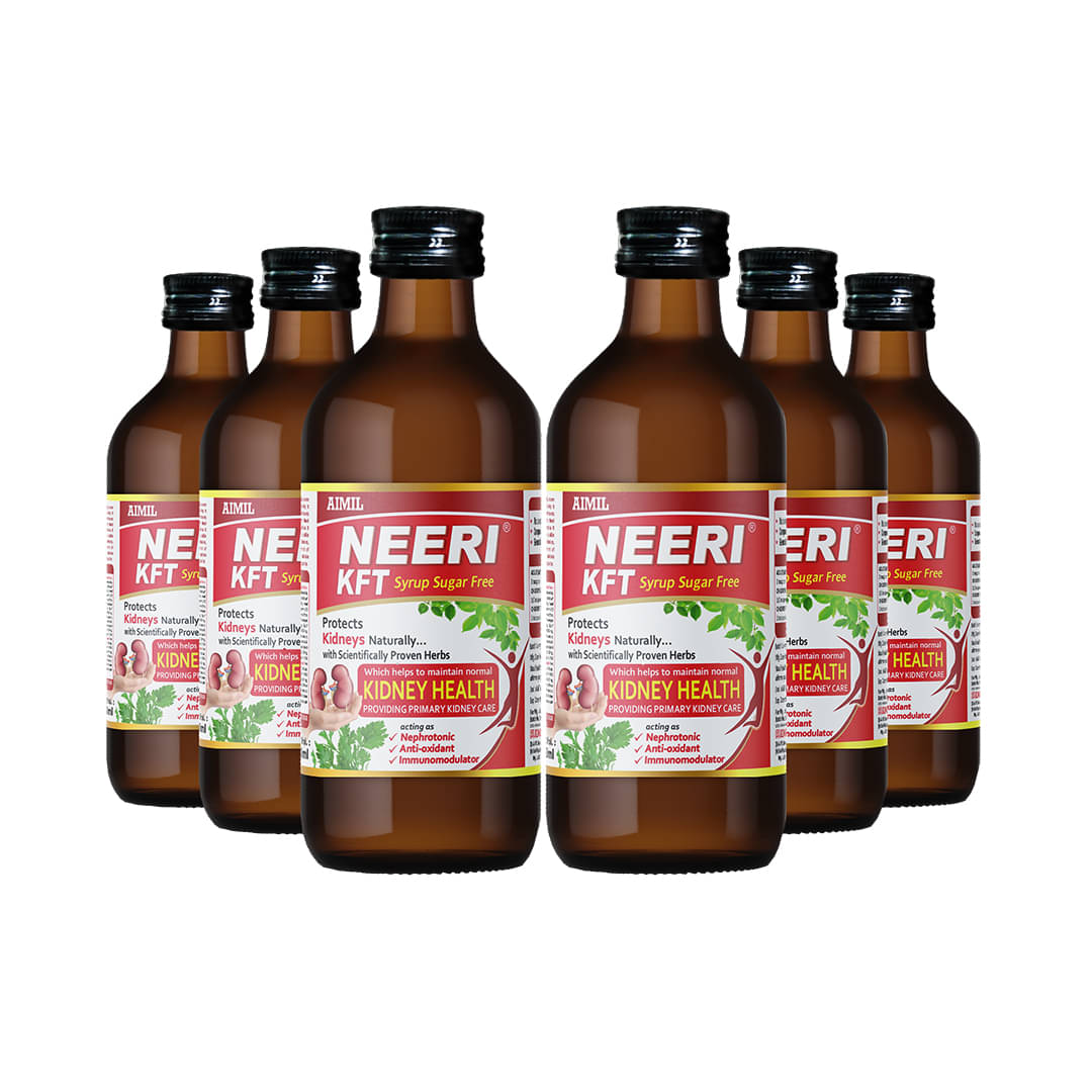 Aimil Neeri KFT Syrup Sugar-Free Supports Kidney Health 200 ml (Pack of 6) Aimil Neeri KFT Syrup Sugar-Free Supports Kidney Health 200 ml (Pack of 6)