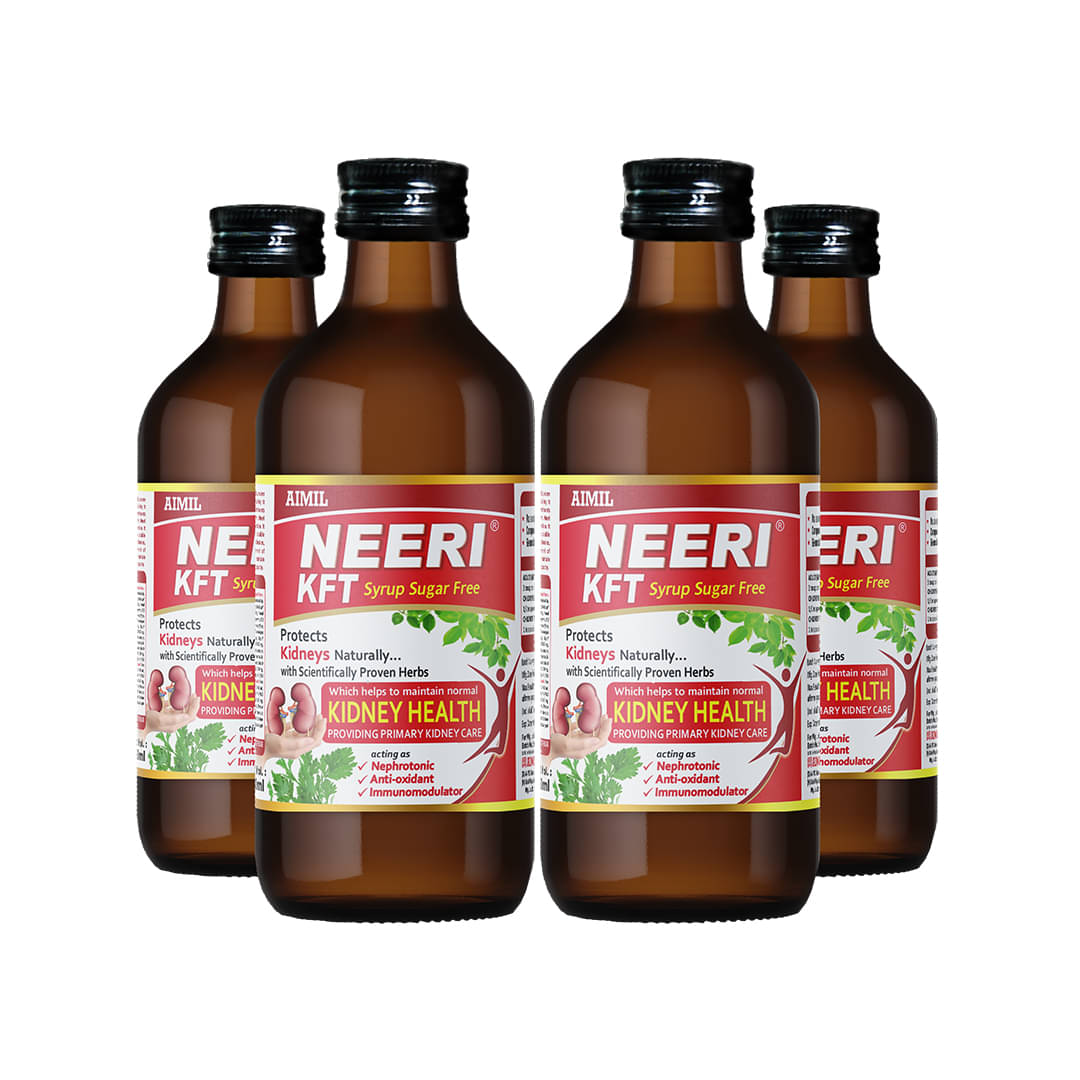 Aimil NEERI KFT Sugar Free for Kidney Health Liquid 200 ml Pack Of 4 Aimil NEERI KFT Sugar Free for Kidney Health Liquid 200 ml Pack Of 4