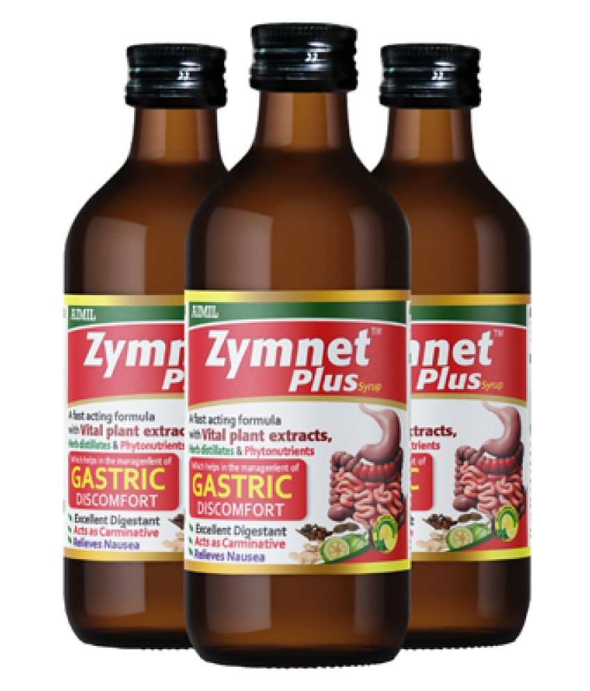 Aimil Zymnet Plus | Digestive Health & Acidity Liquid 200 ml Pack of 3 Aimil Zymnet Plus | Digestive Health & Acidity Liquid 200 ml Pack of 3