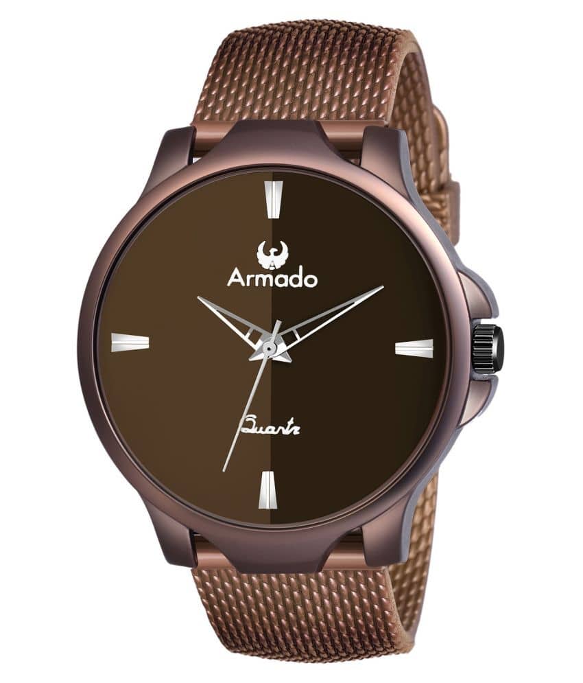 Armado - Brown Rubber Analog Men's Watch