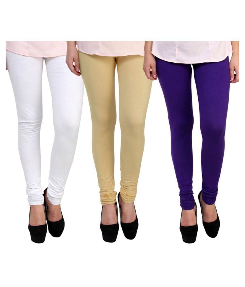     			FnMe Cotton Lycra Pack of 3 Leggings